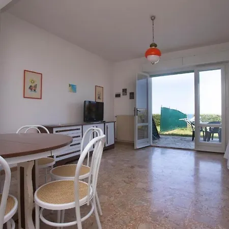 N127 - Numana, Trilo Con Giardino E Vista Mare A 200 M. Dalla Spiaggia